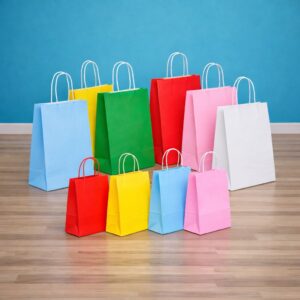 Bolsas de papel de colores
