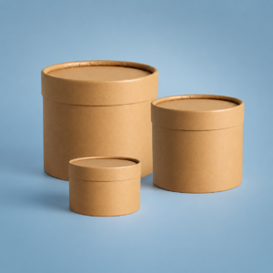 Pote de cartón tipo dulce de leche